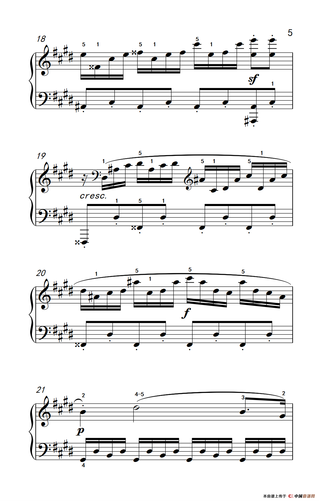 第十四号钢琴奏鸣曲（月光） 激动的急板