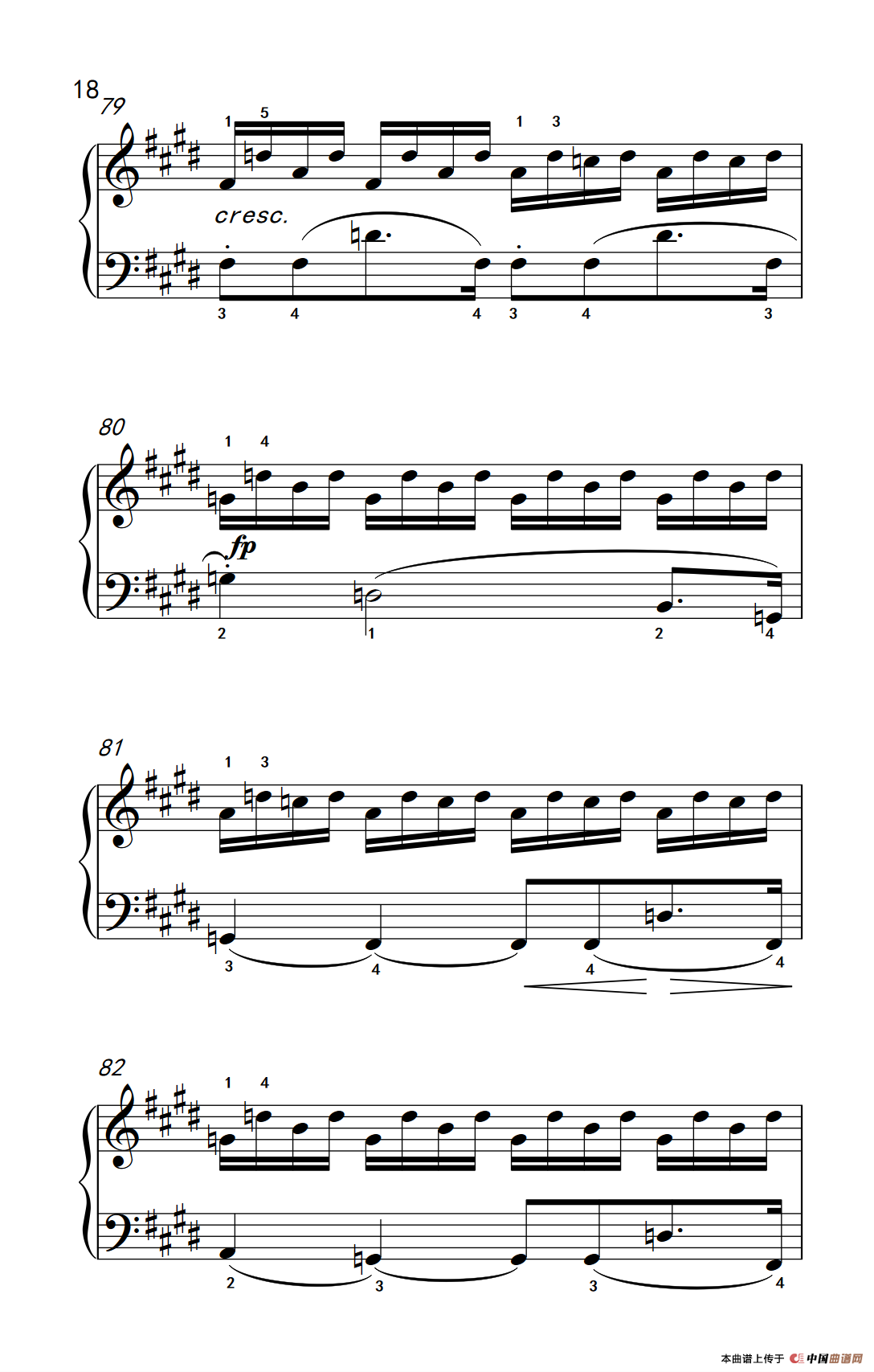 第十四号钢琴奏鸣曲（月光） 激动的急板