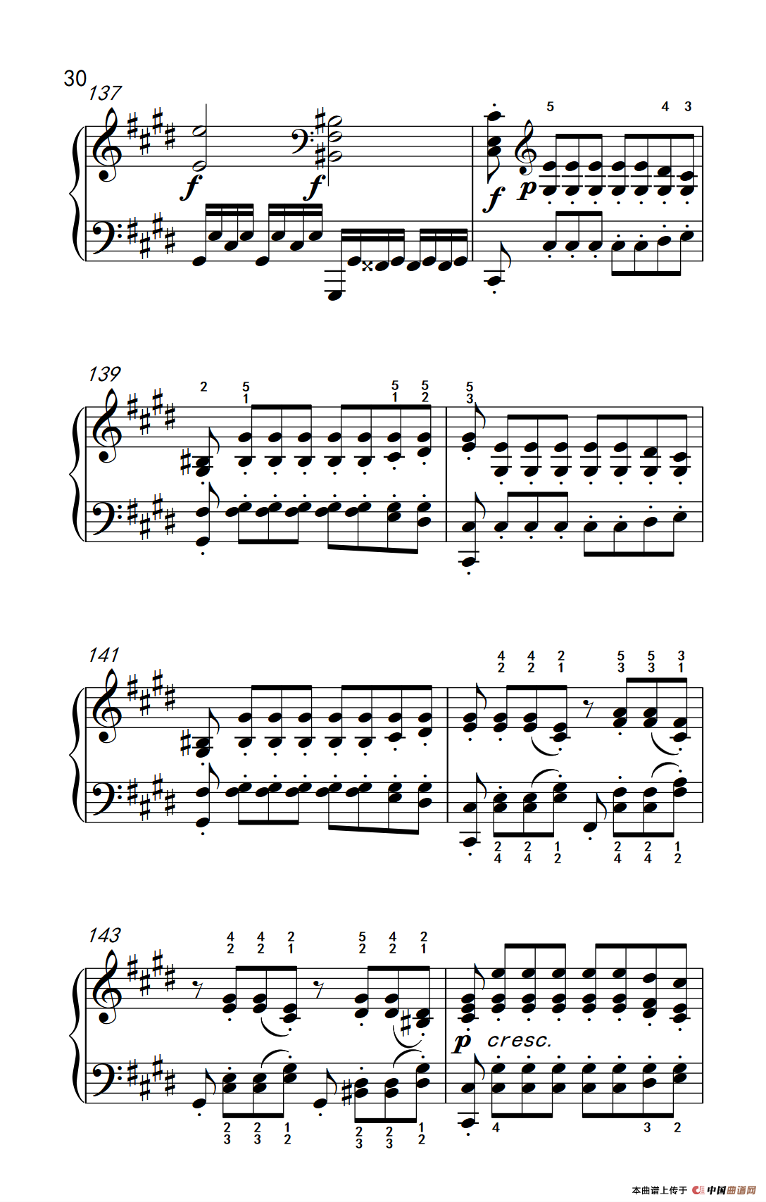 第十四号钢琴奏鸣曲（月光） 激动的急板