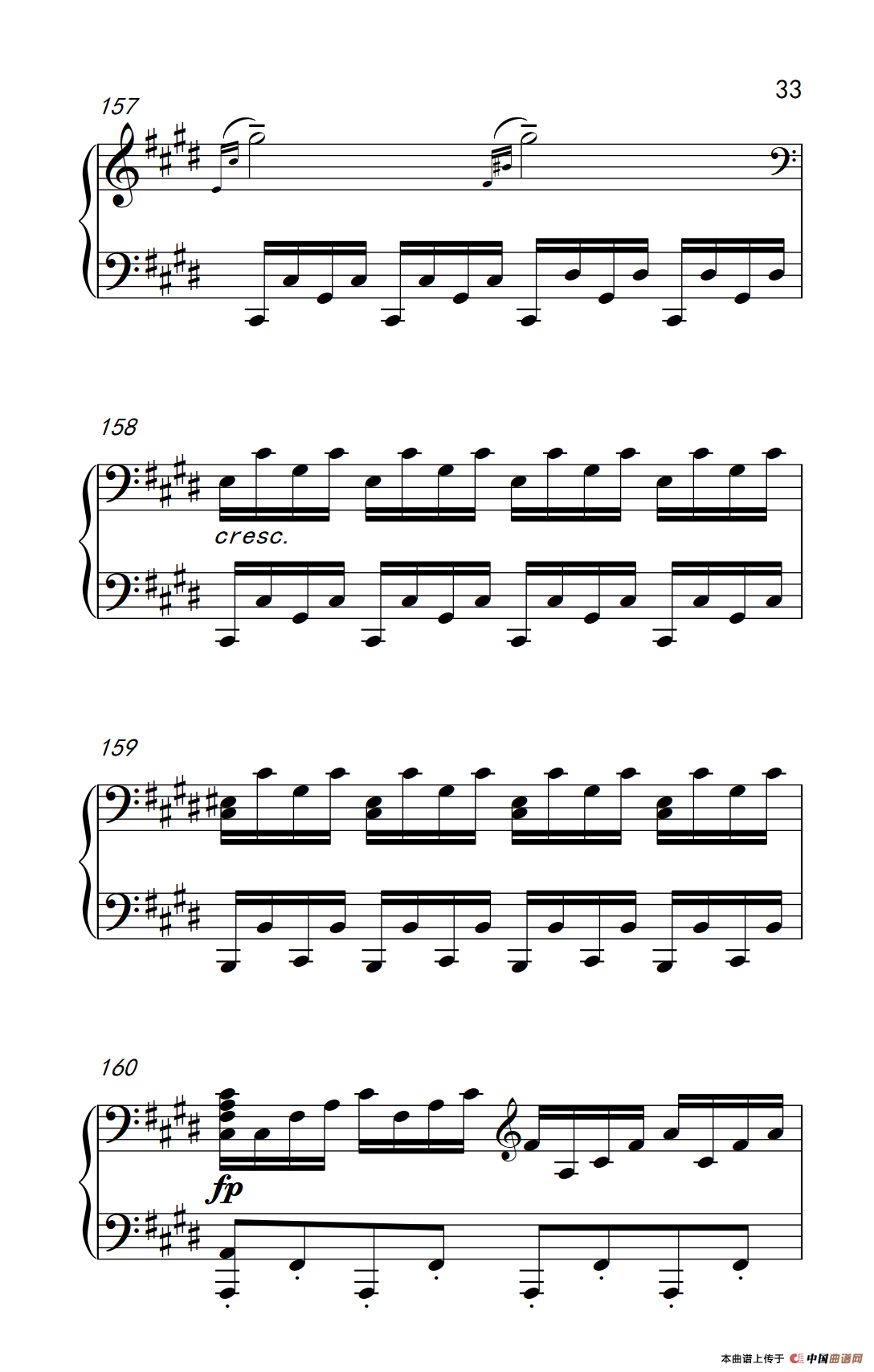 第十四号钢琴奏鸣曲（月光） 激动的急板