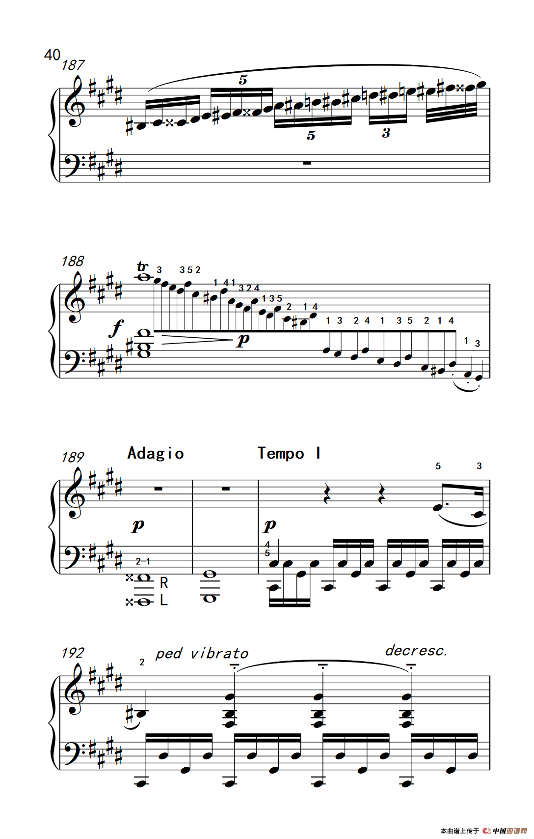 第十四号钢琴奏鸣曲（月光） 激动的急板