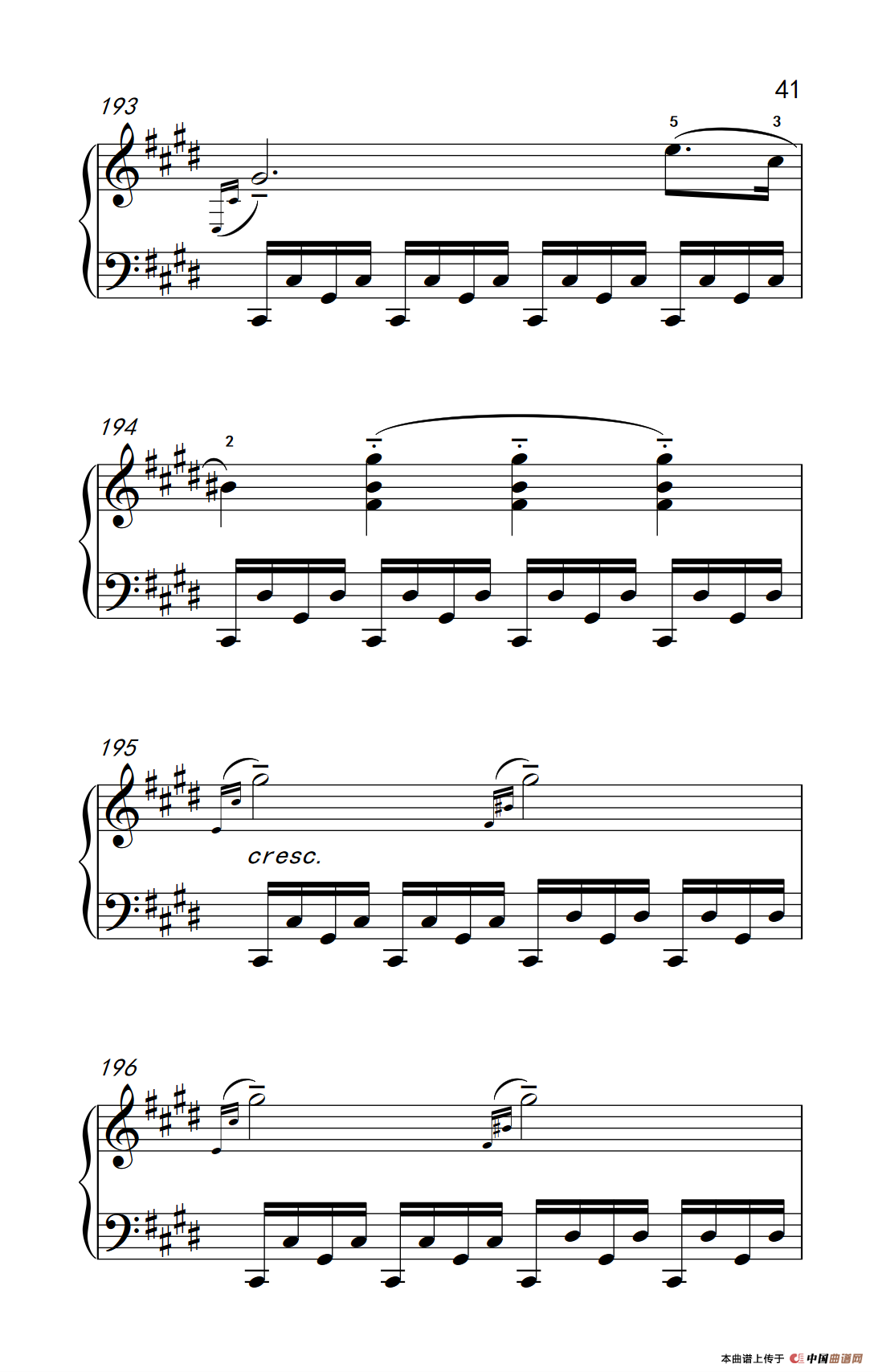 第十四号钢琴奏鸣曲（月光） 激动的急板