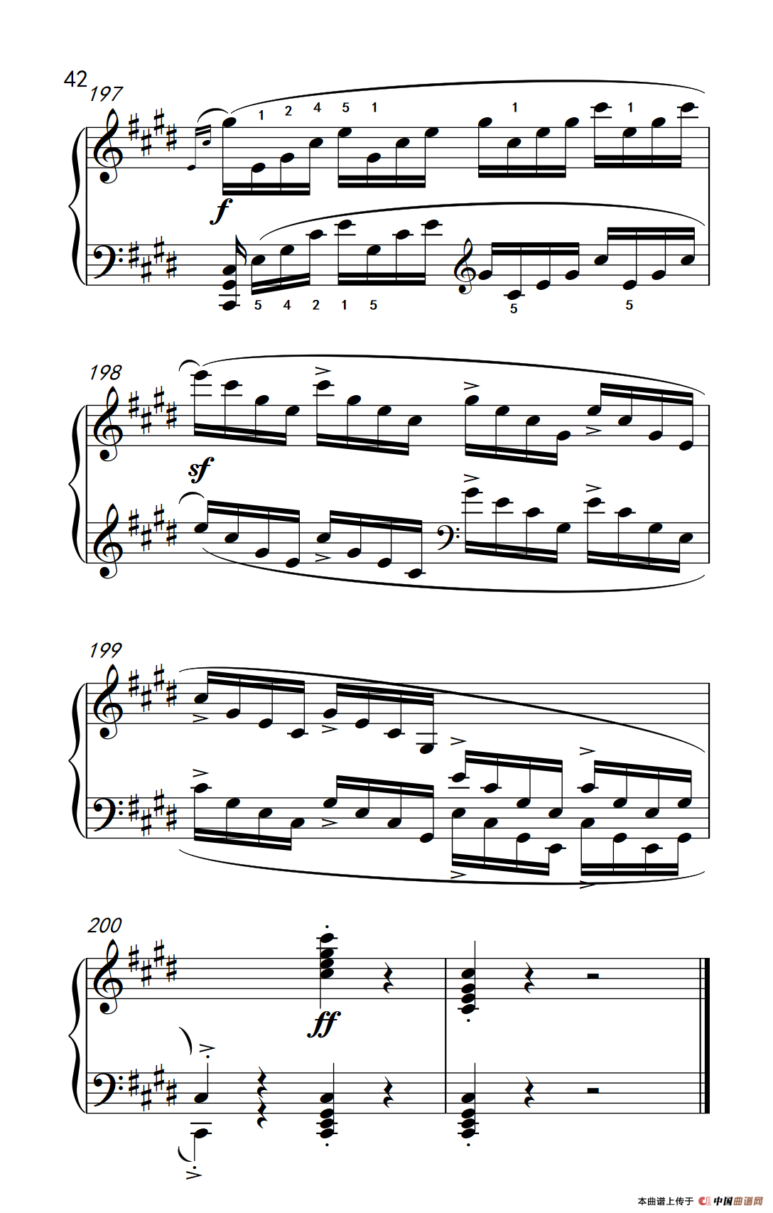 第十四号钢琴奏鸣曲（月光） 激动的急板