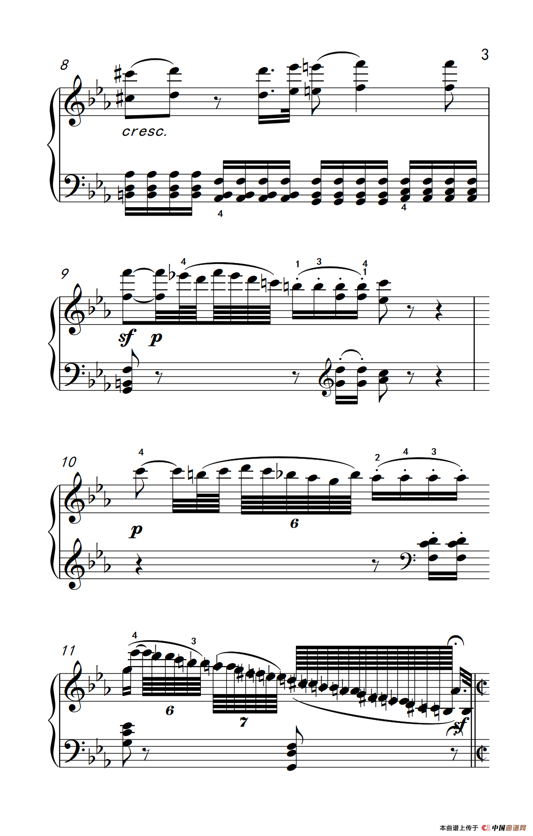 第八钢琴奏鸣曲（悲怆） 极慢的慢板序奏转辉煌的快板