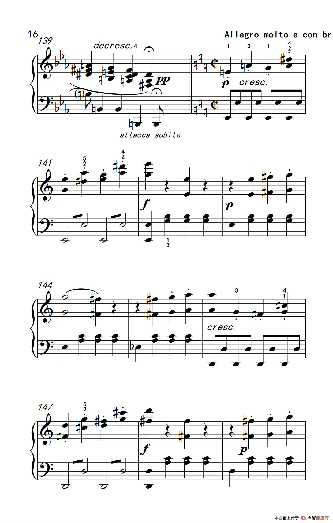 第八钢琴奏鸣曲（悲怆） 极慢的慢板序奏转辉煌的快板