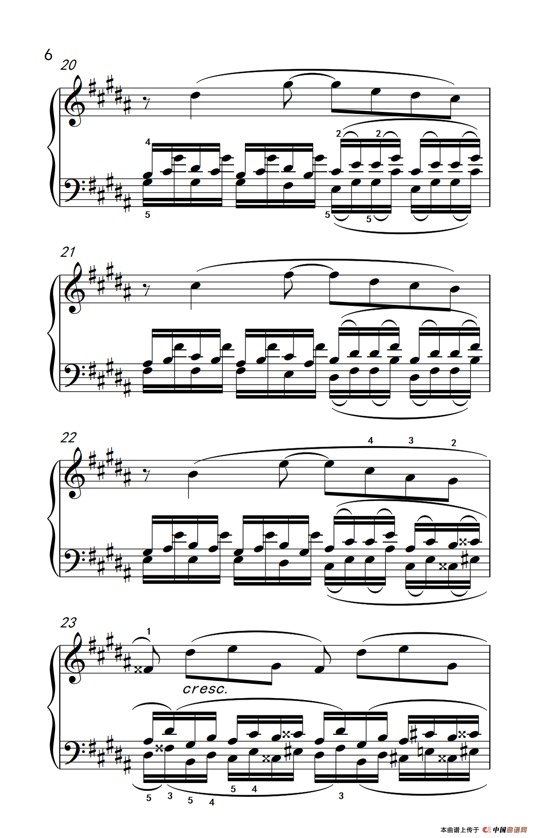 莫什科夫斯基 钢琴练习曲（第十五首）