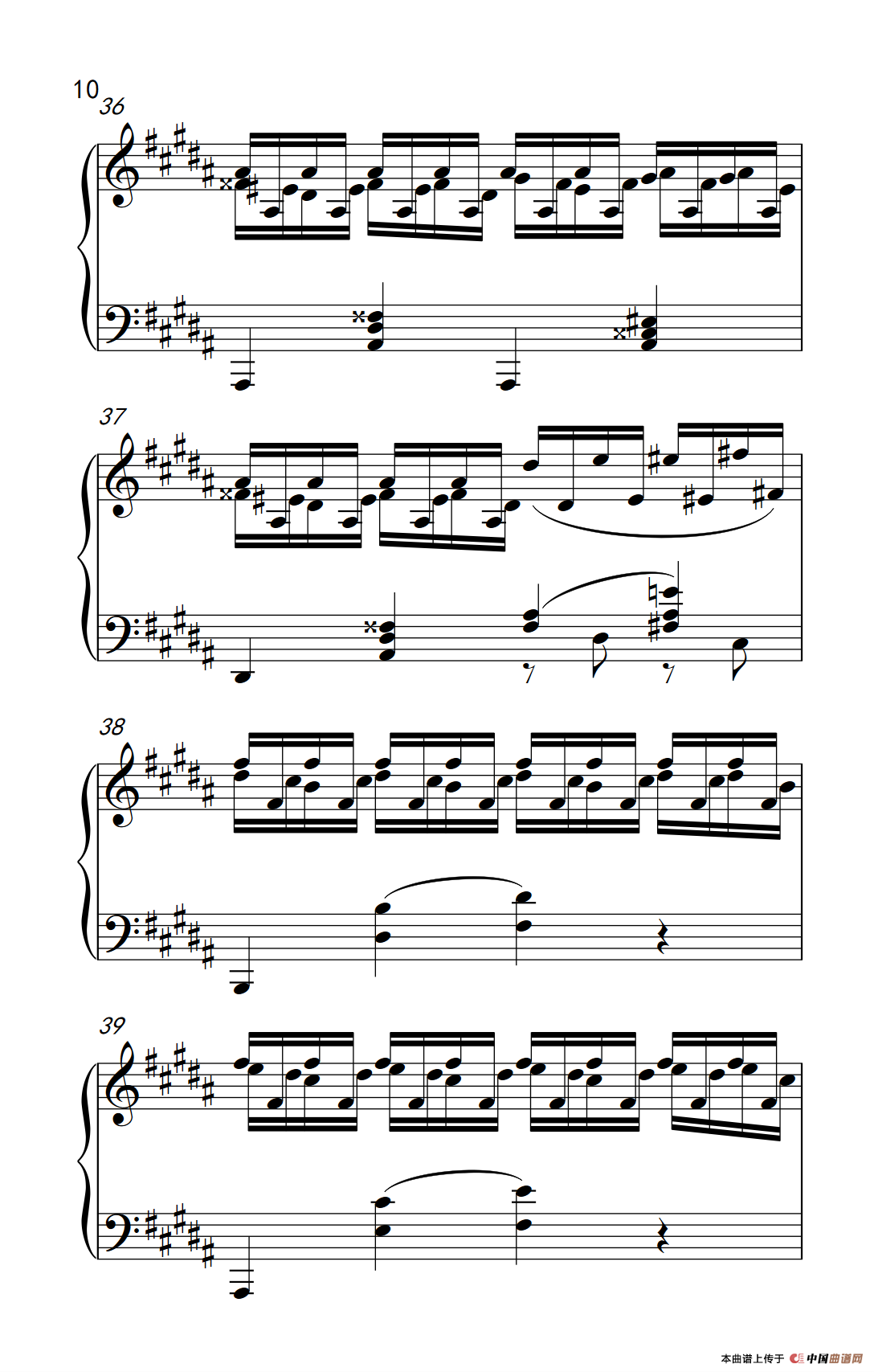 莫什科夫斯基 钢琴练习曲（第十五首）