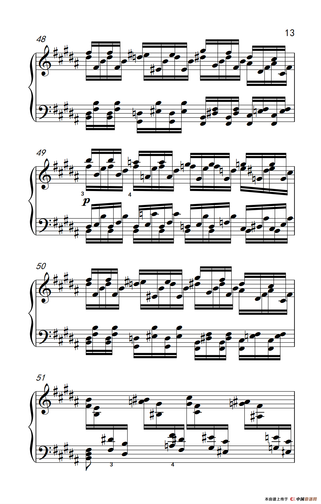 莫什科夫斯基 钢琴练习曲（第十五首）