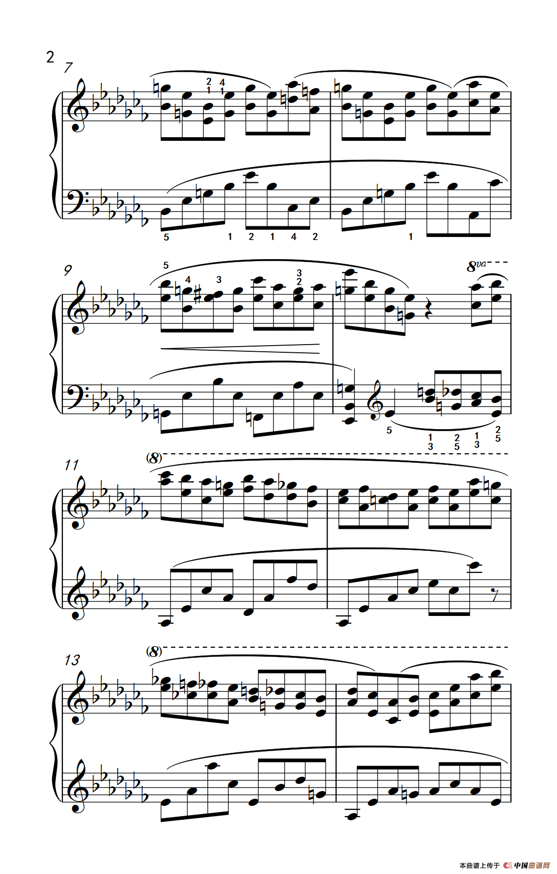 莫什科夫斯基 钢琴练习曲（第十三首）