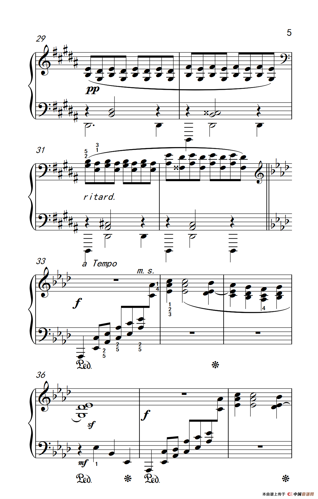 莫什科夫斯基 钢琴练习曲（第十三首）