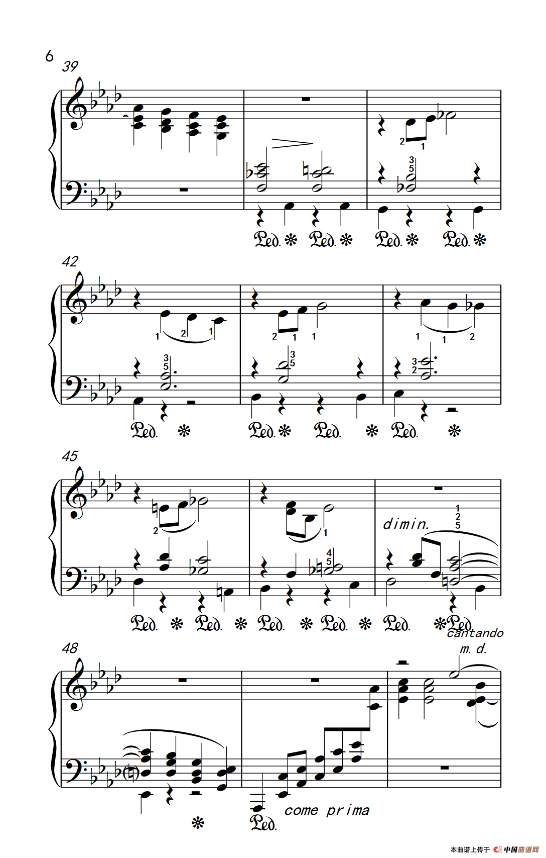 莫什科夫斯基 钢琴练习曲（第十三首）