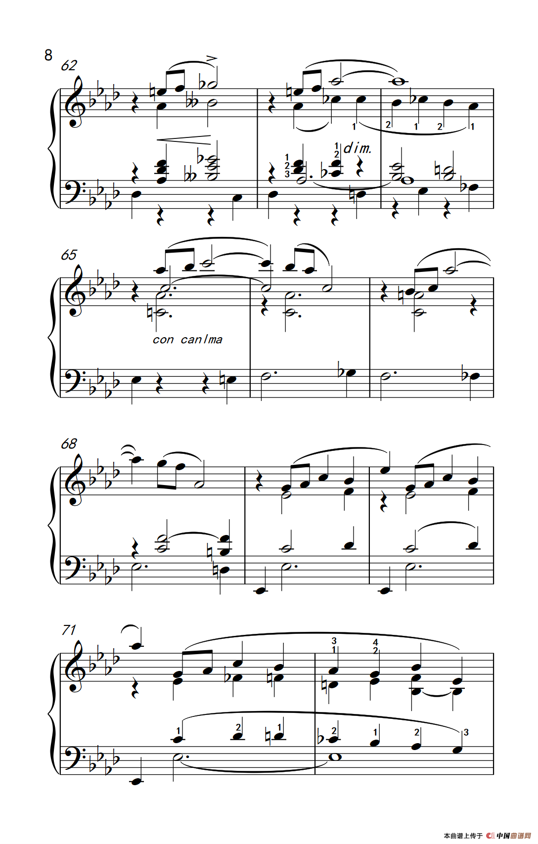 莫什科夫斯基 钢琴练习曲（第十三首）