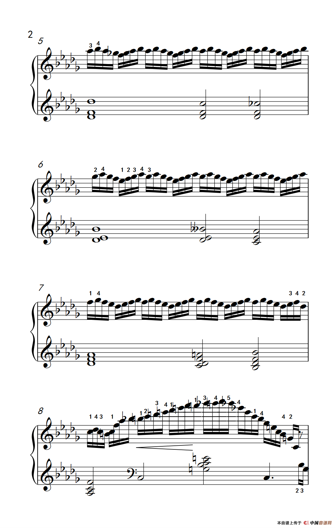 莫什科夫斯基 钢琴练习曲（第十二首）