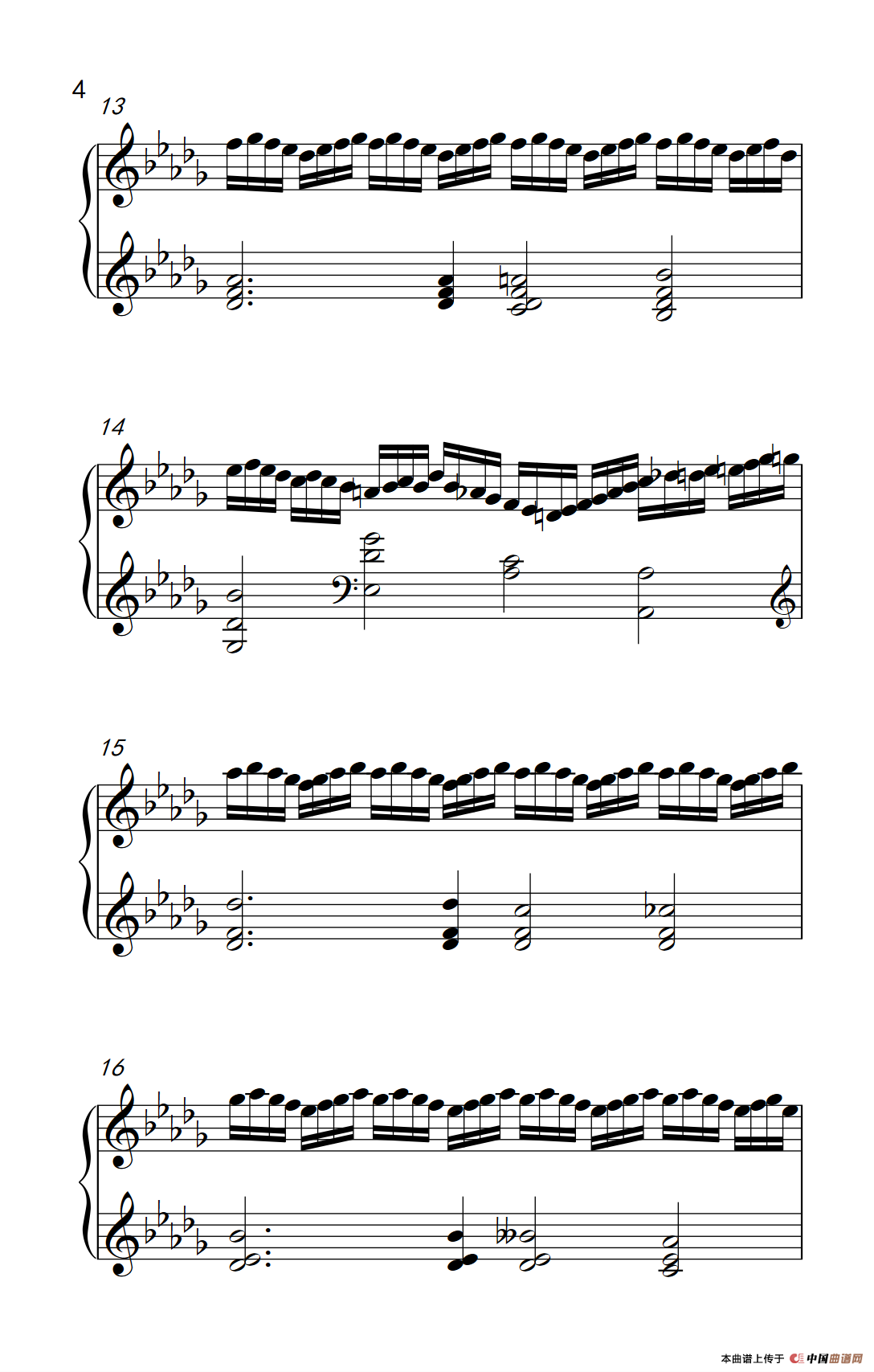 莫什科夫斯基 钢琴练习曲（第十二首）