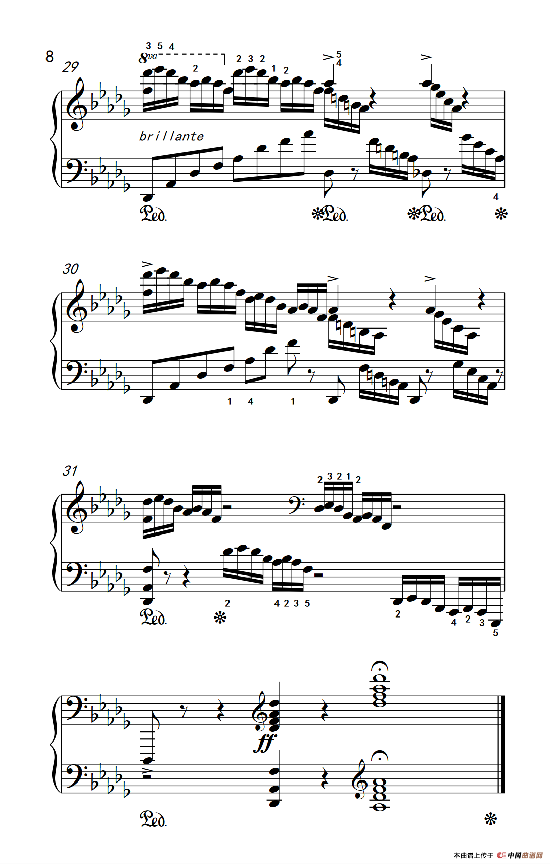 莫什科夫斯基 钢琴练习曲（第十二首）