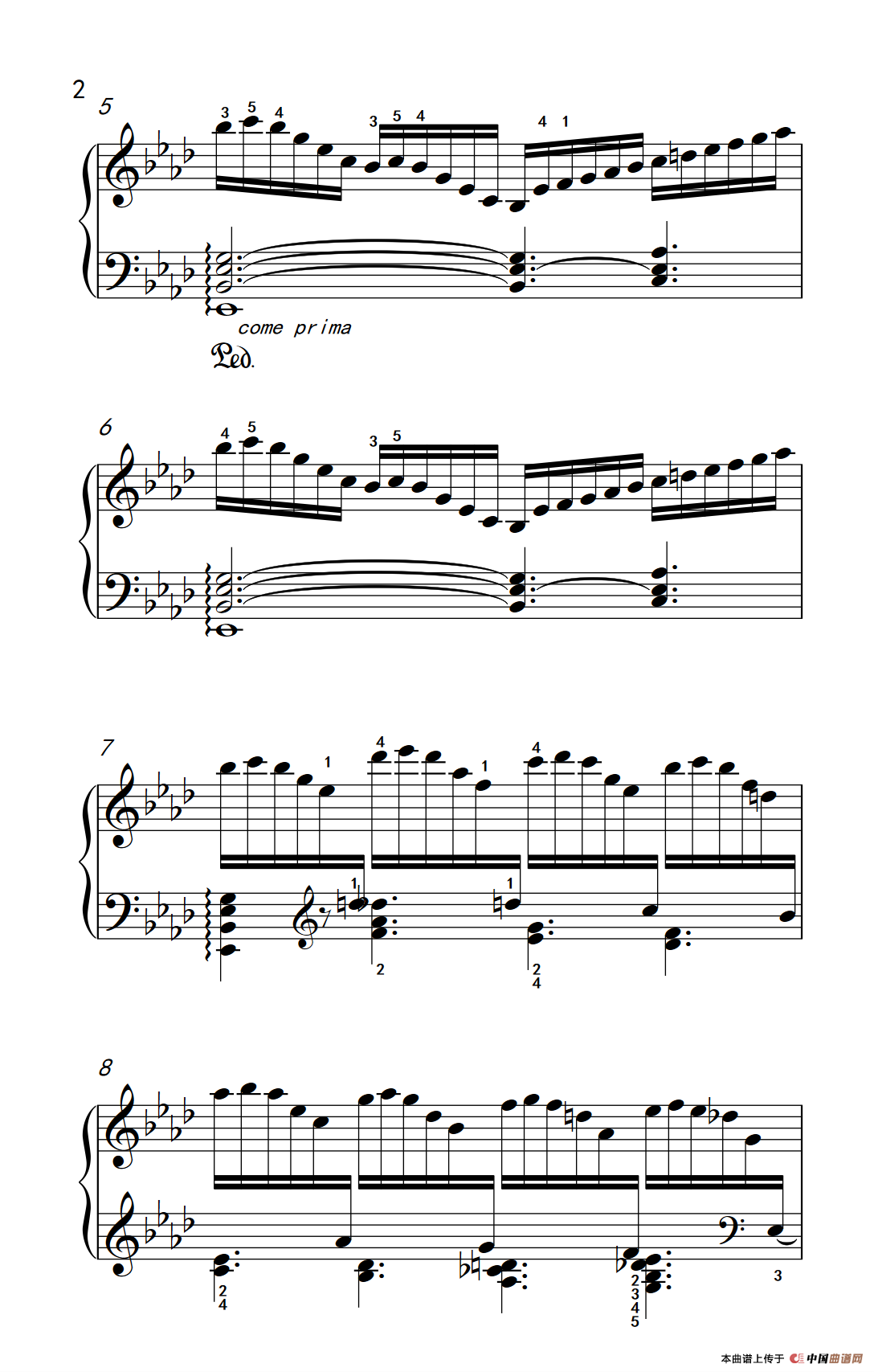 莫什科夫斯基 钢琴练习曲（第十一首）