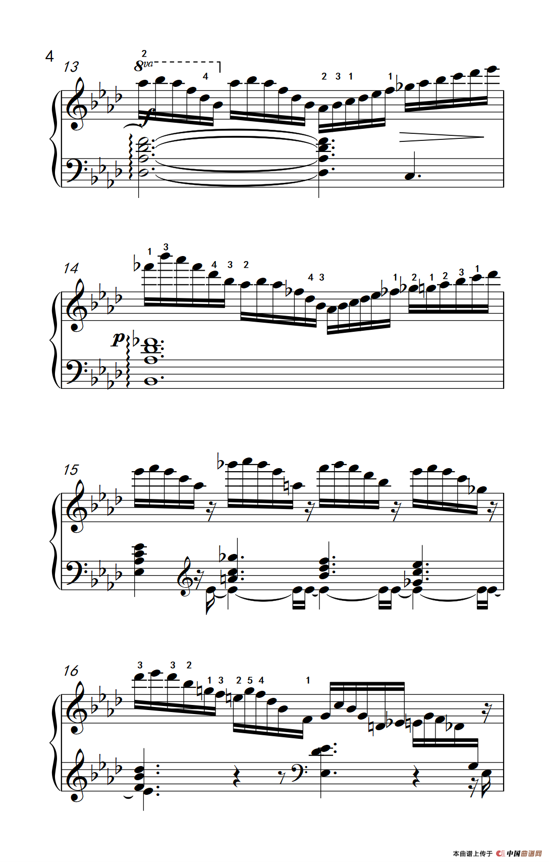 莫什科夫斯基 钢琴练习曲（第十一首）