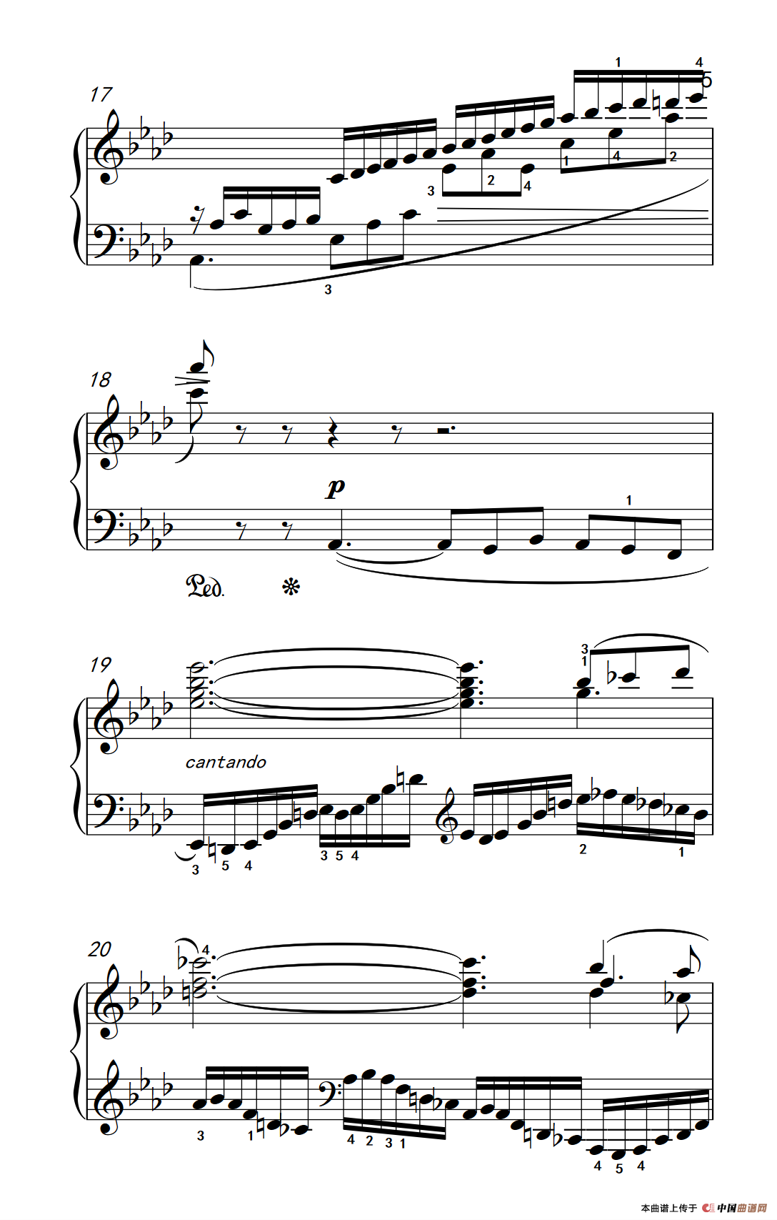 莫什科夫斯基 钢琴练习曲（第十一首）