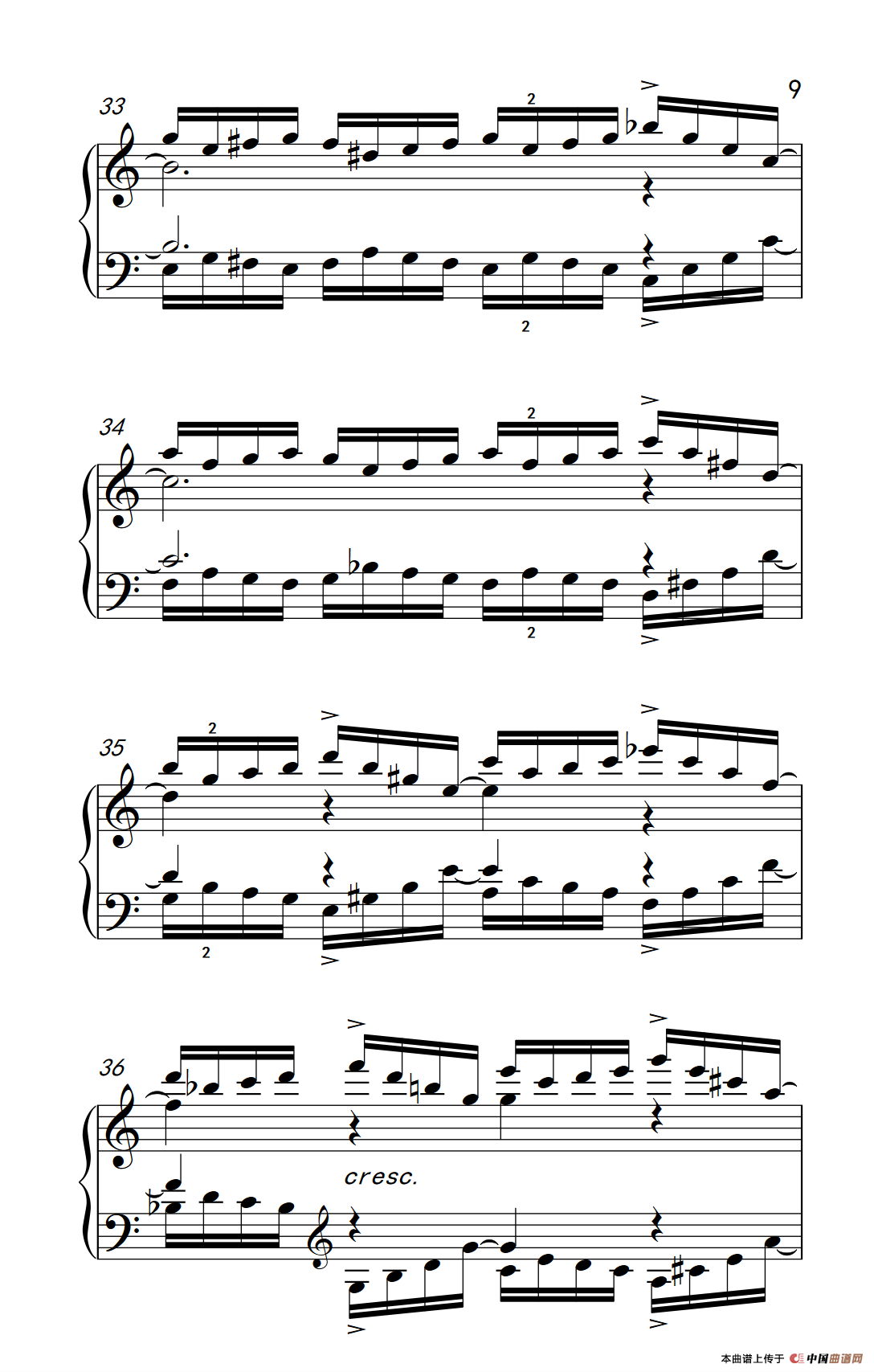 莫什科夫斯基 钢琴练习曲（第十首）