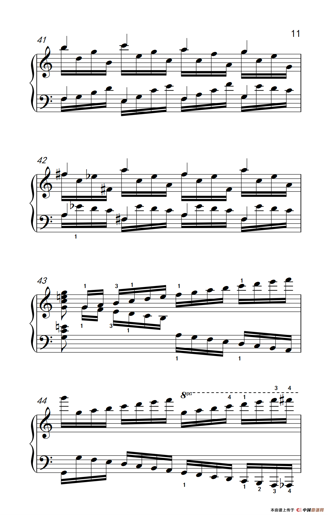 莫什科夫斯基 钢琴练习曲（第十首）