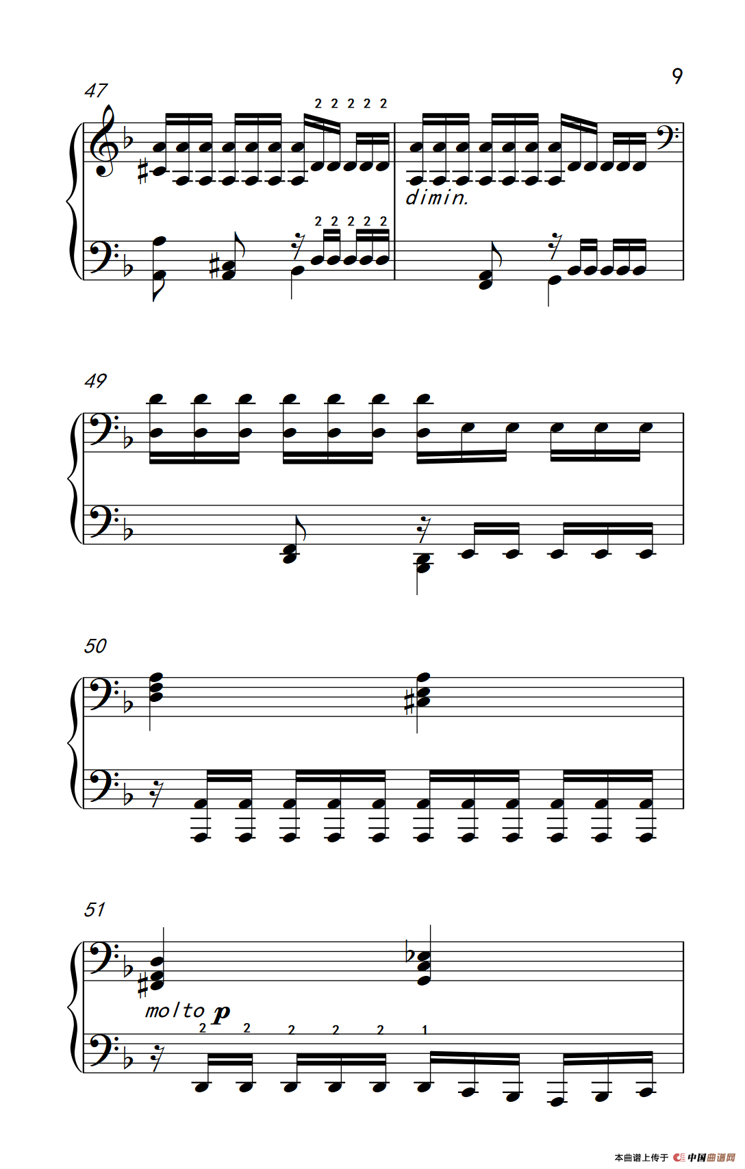 莫什科夫斯基 钢琴练习曲（第九首）