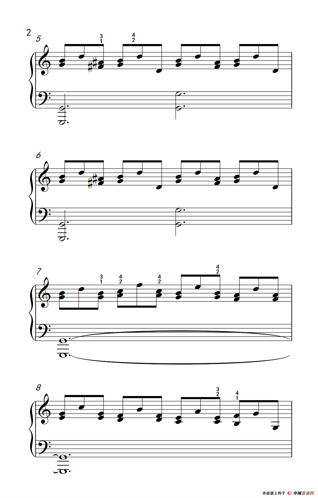 莫什科夫斯基 钢琴练习曲（第八首）