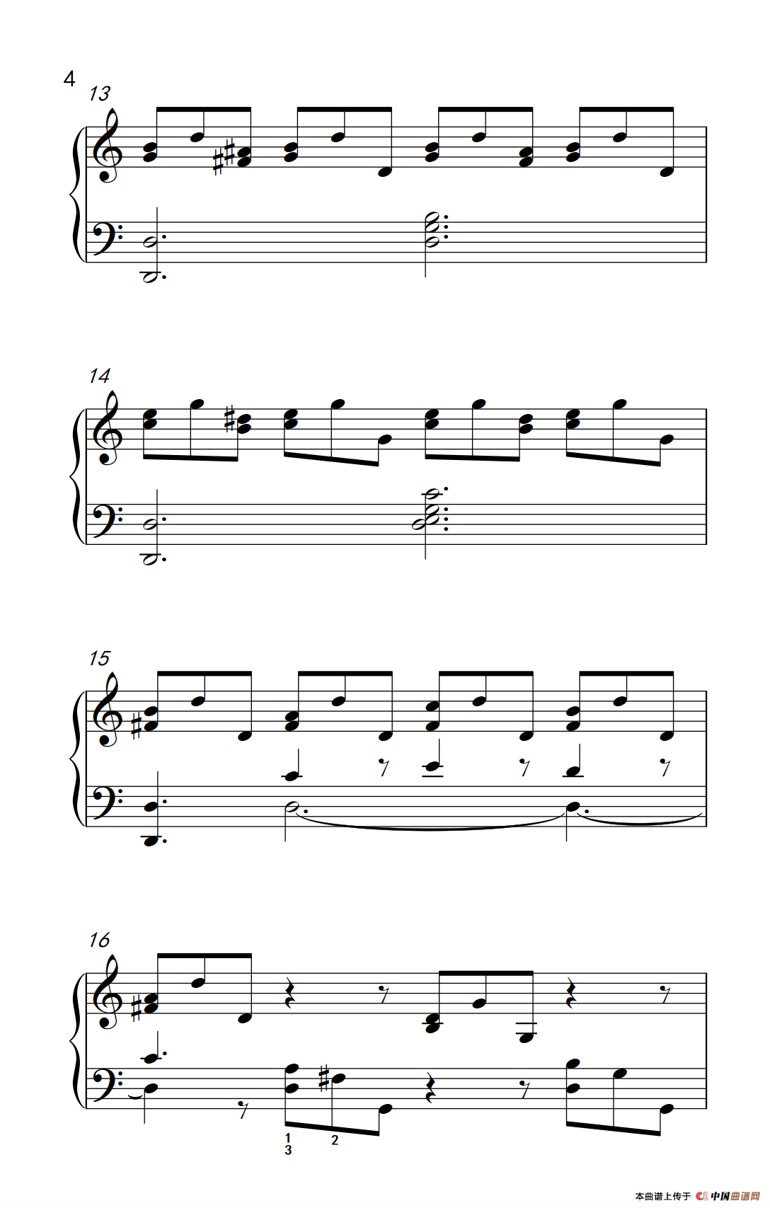 莫什科夫斯基 钢琴练习曲（第八首）