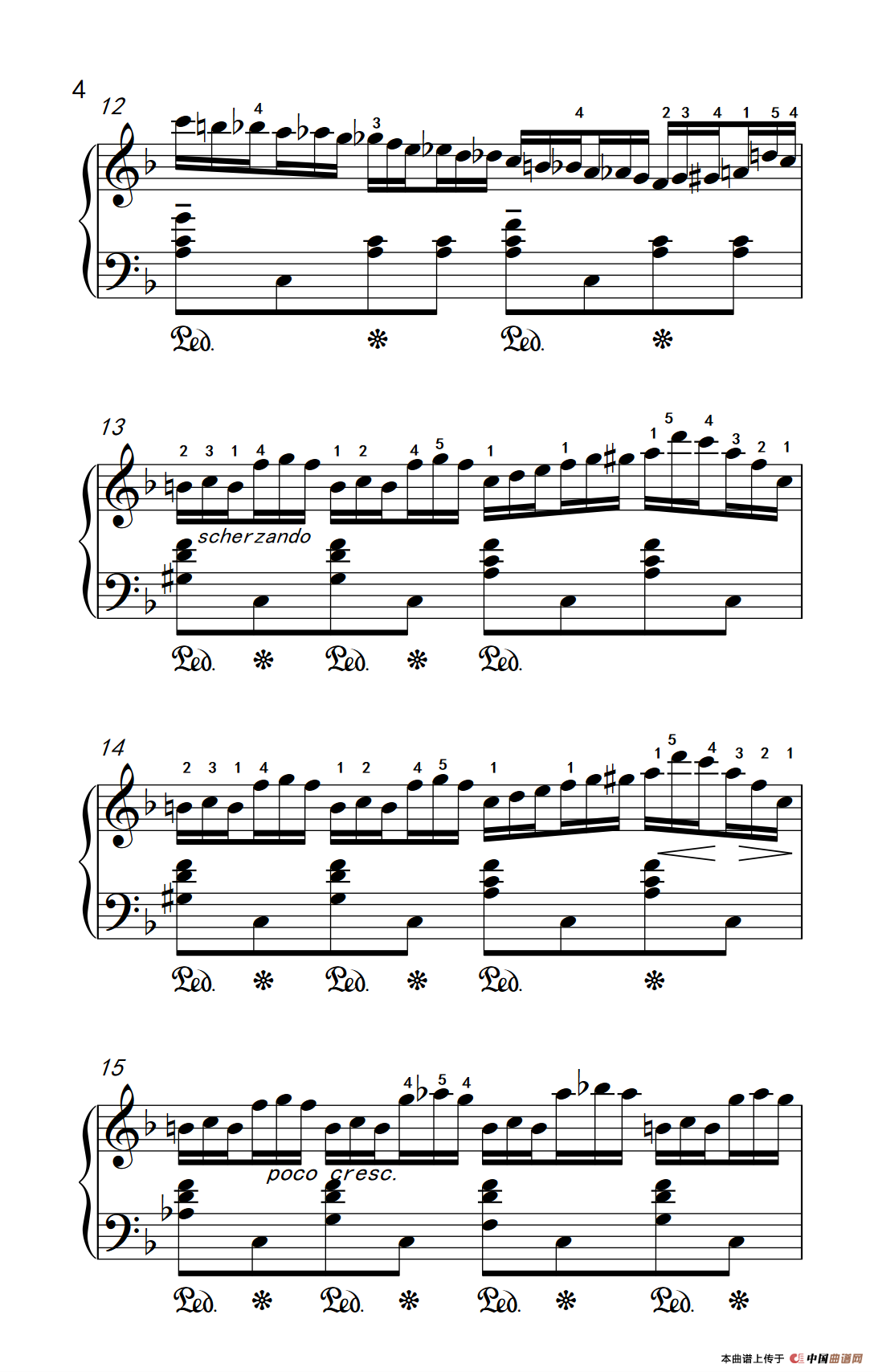 莫什科夫斯基 钢琴练习曲（第六首）