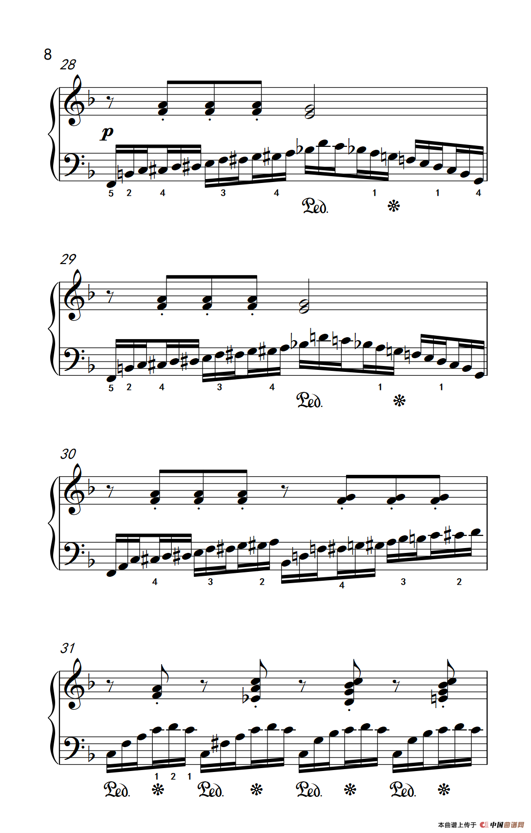 莫什科夫斯基 钢琴练习曲（第六首）