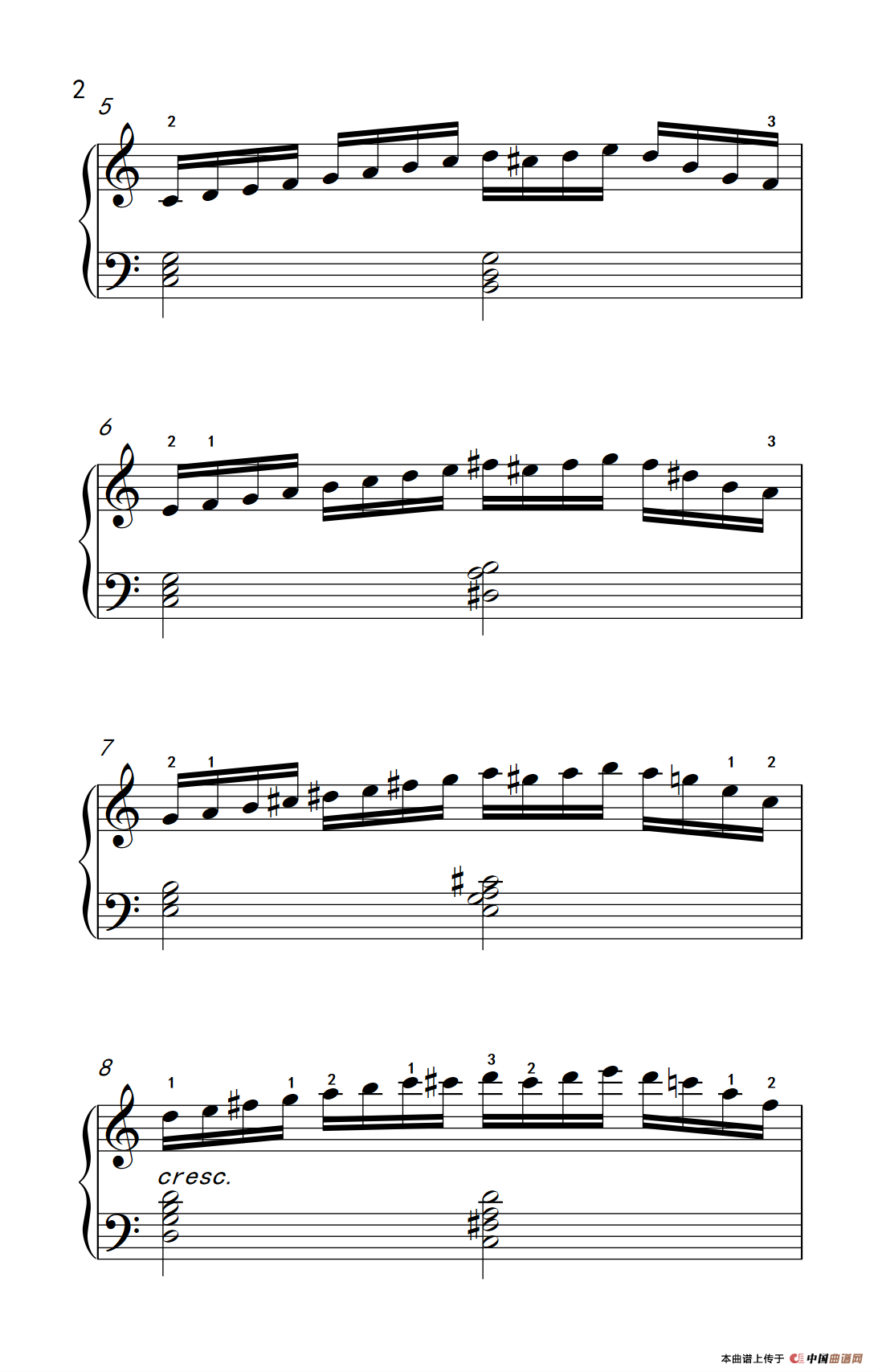 莫什科夫斯基 钢琴练习曲（第五首）