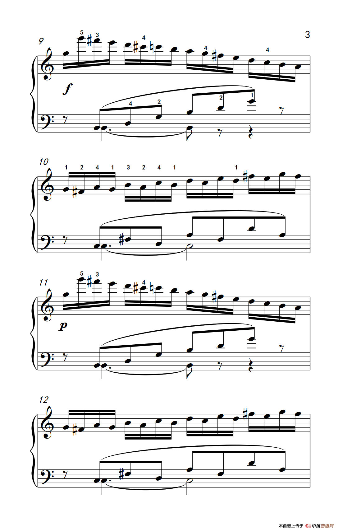 莫什科夫斯基 钢琴练习曲（第五首）