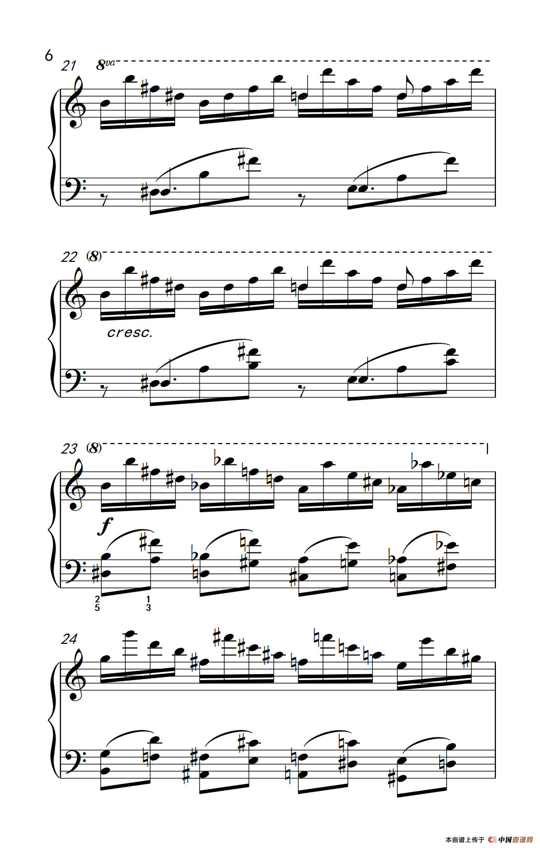 莫什科夫斯基 钢琴练习曲（第五首）