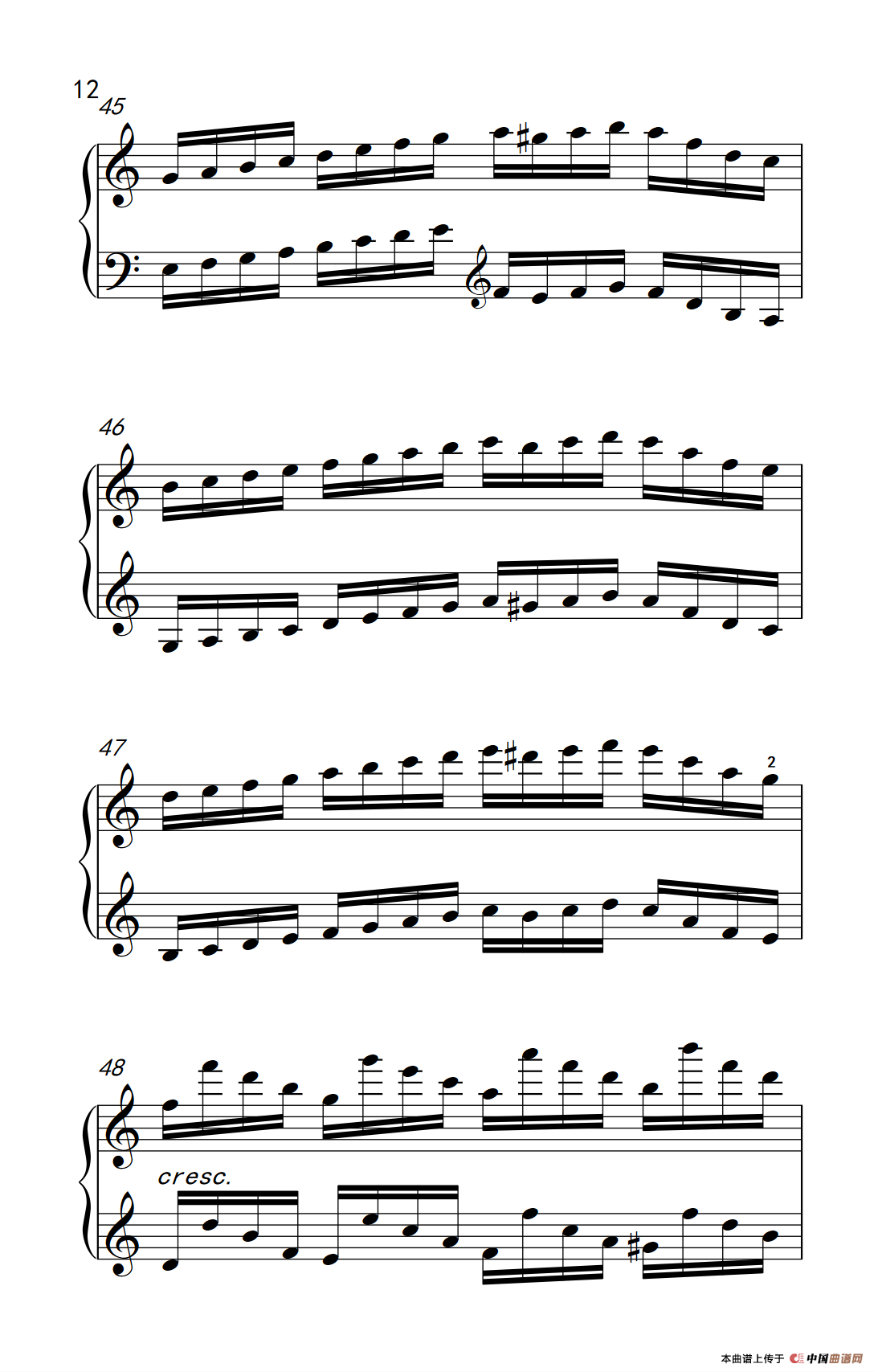 莫什科夫斯基 钢琴练习曲（第五首）