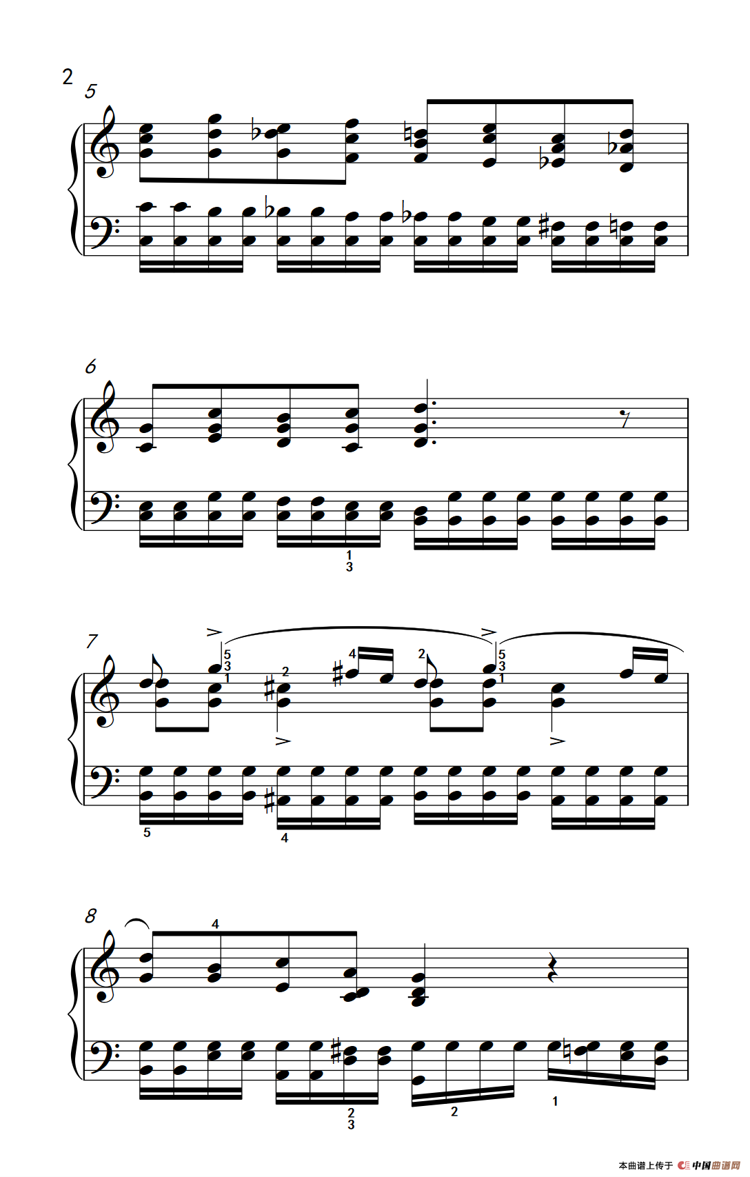 莫什科夫斯基 钢琴练习曲（第四首）