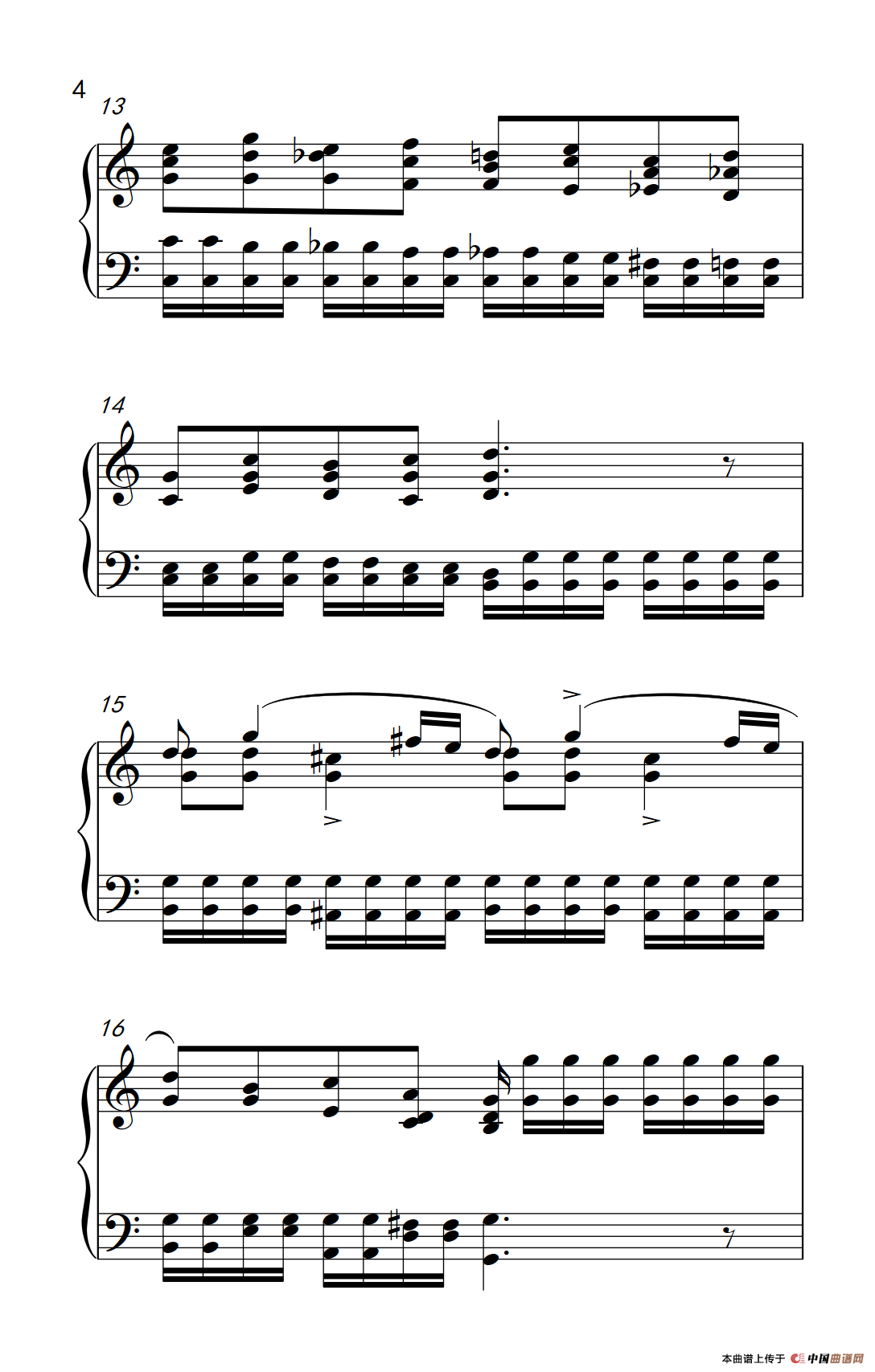 莫什科夫斯基 钢琴练习曲（第四首）