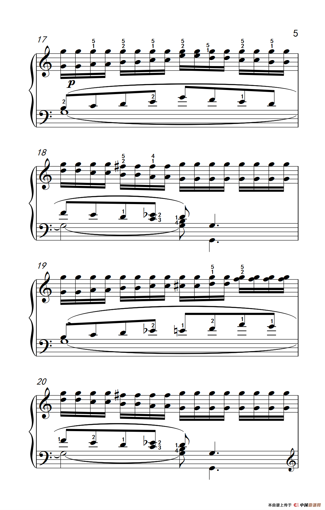 莫什科夫斯基 钢琴练习曲（第四首）