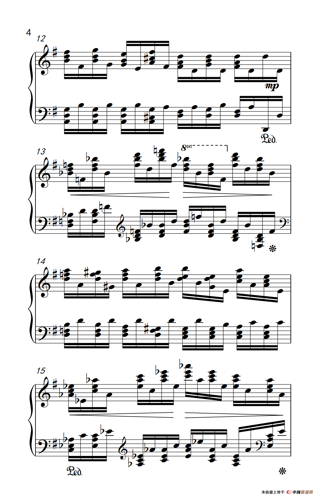 莫什科夫斯基 钢琴练习曲（第三首）