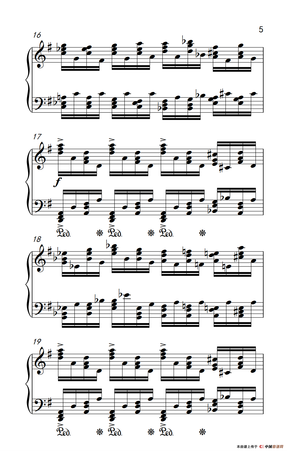 莫什科夫斯基 钢琴练习曲（第三首）