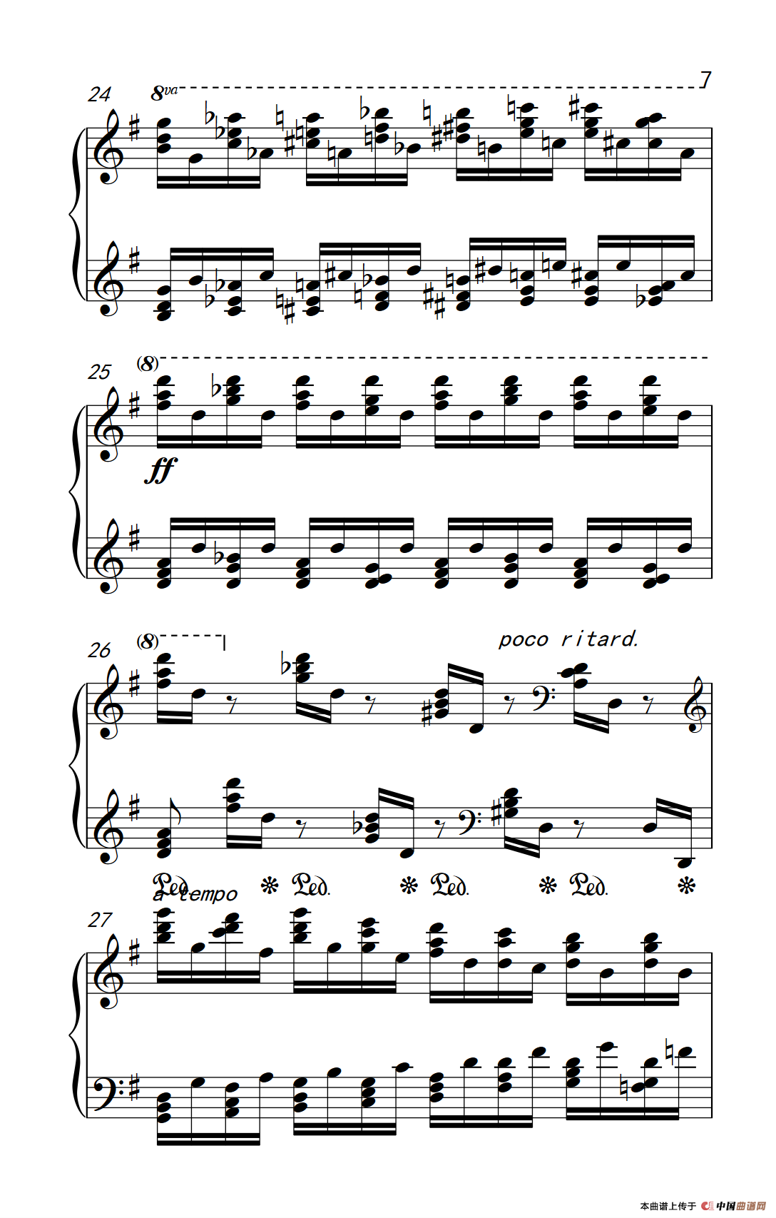 莫什科夫斯基 钢琴练习曲（第三首）