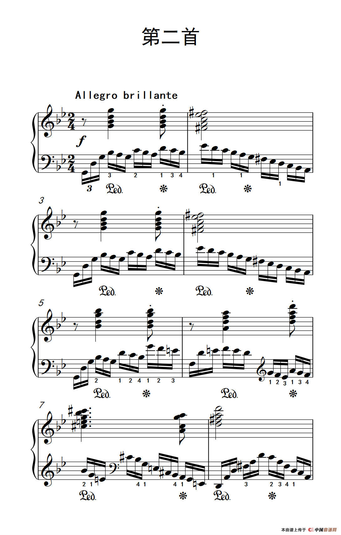 莫什科夫斯基 钢琴练习曲（第二首）