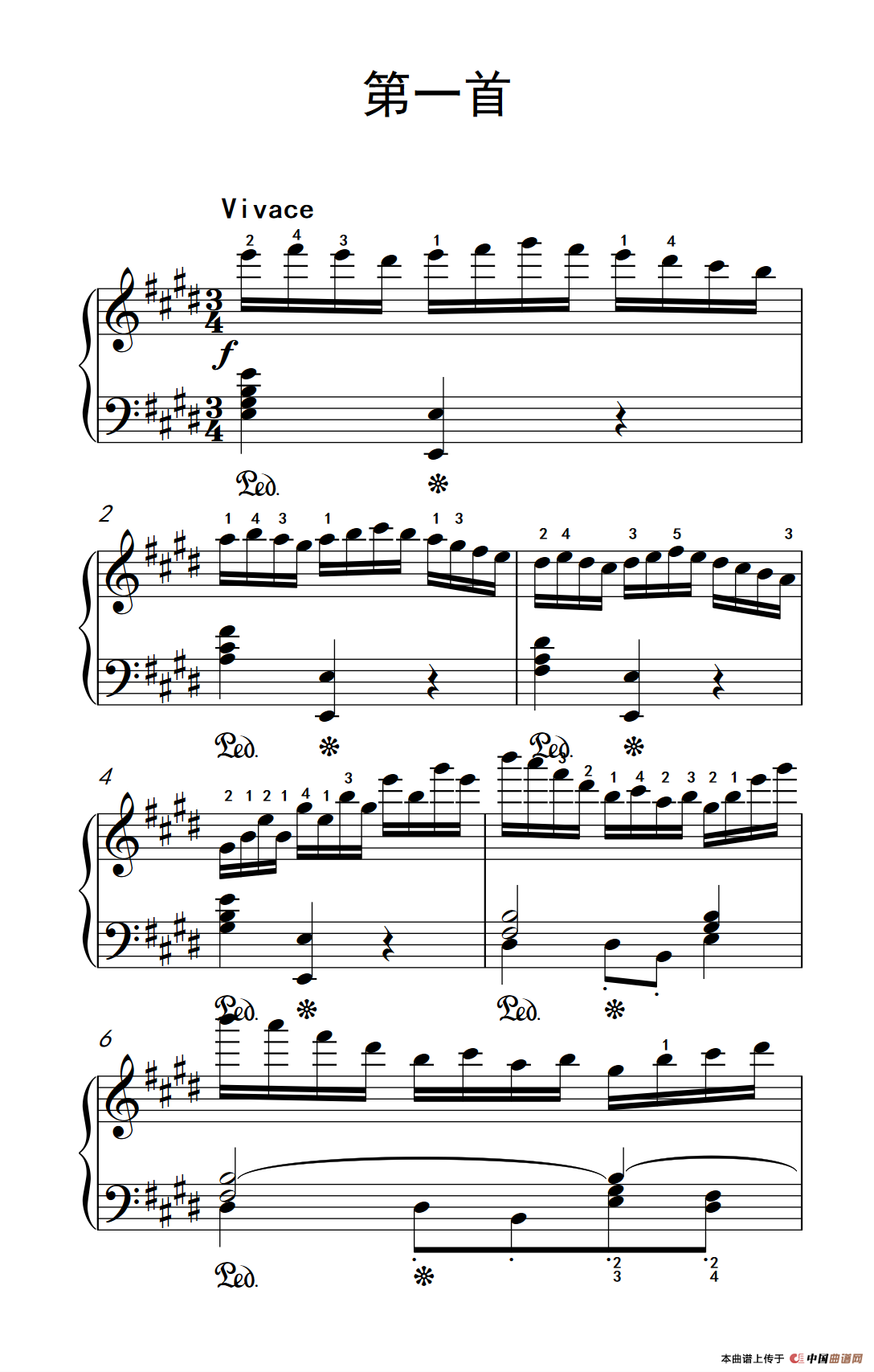 莫什科夫斯基 钢琴练习曲（第一首）