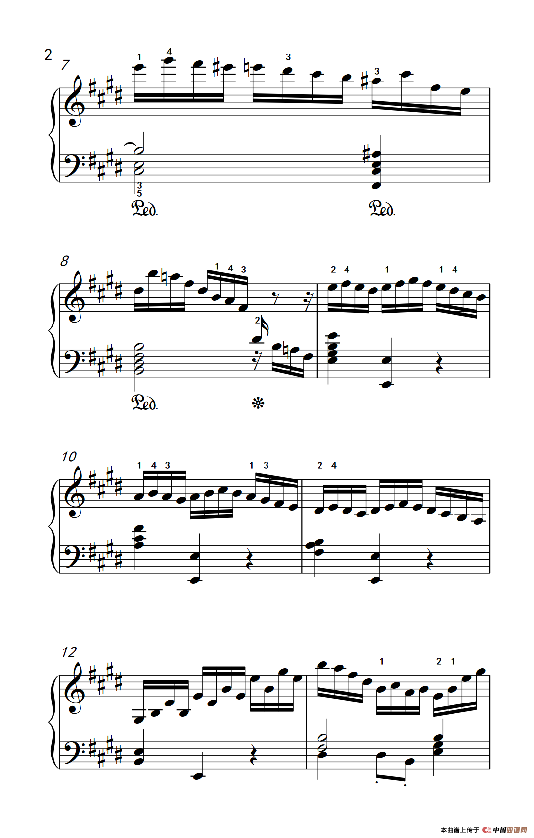 莫什科夫斯基 钢琴练习曲（第一首）