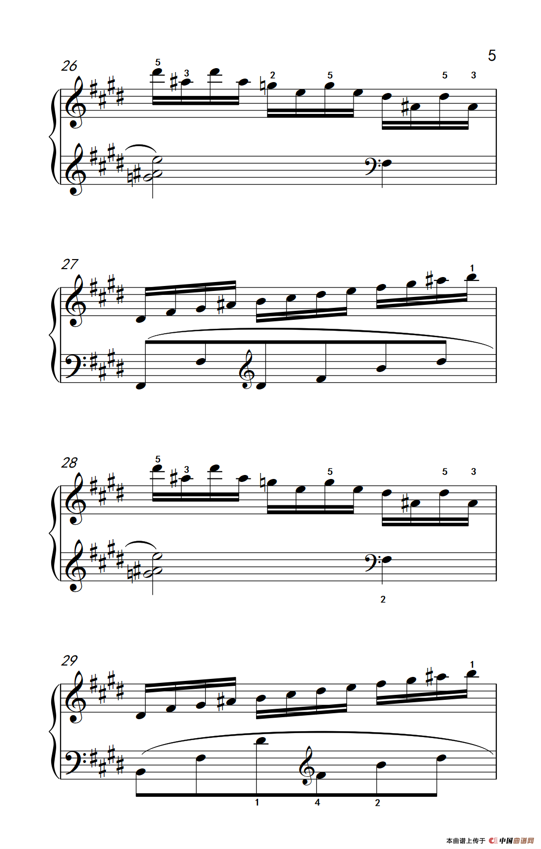 莫什科夫斯基 钢琴练习曲（第一首）