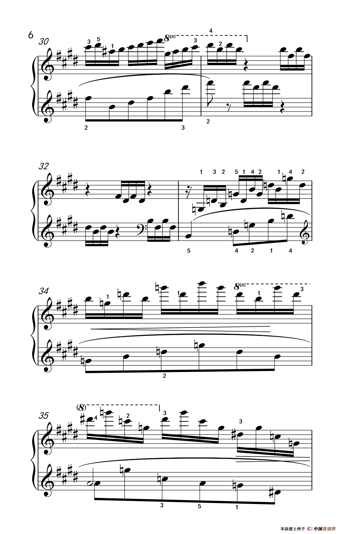 莫什科夫斯基 钢琴练习曲（第一首）