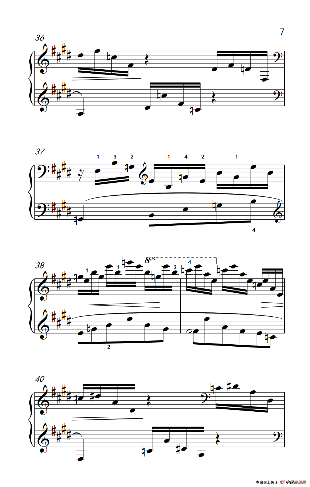 莫什科夫斯基 钢琴练习曲（第一首）