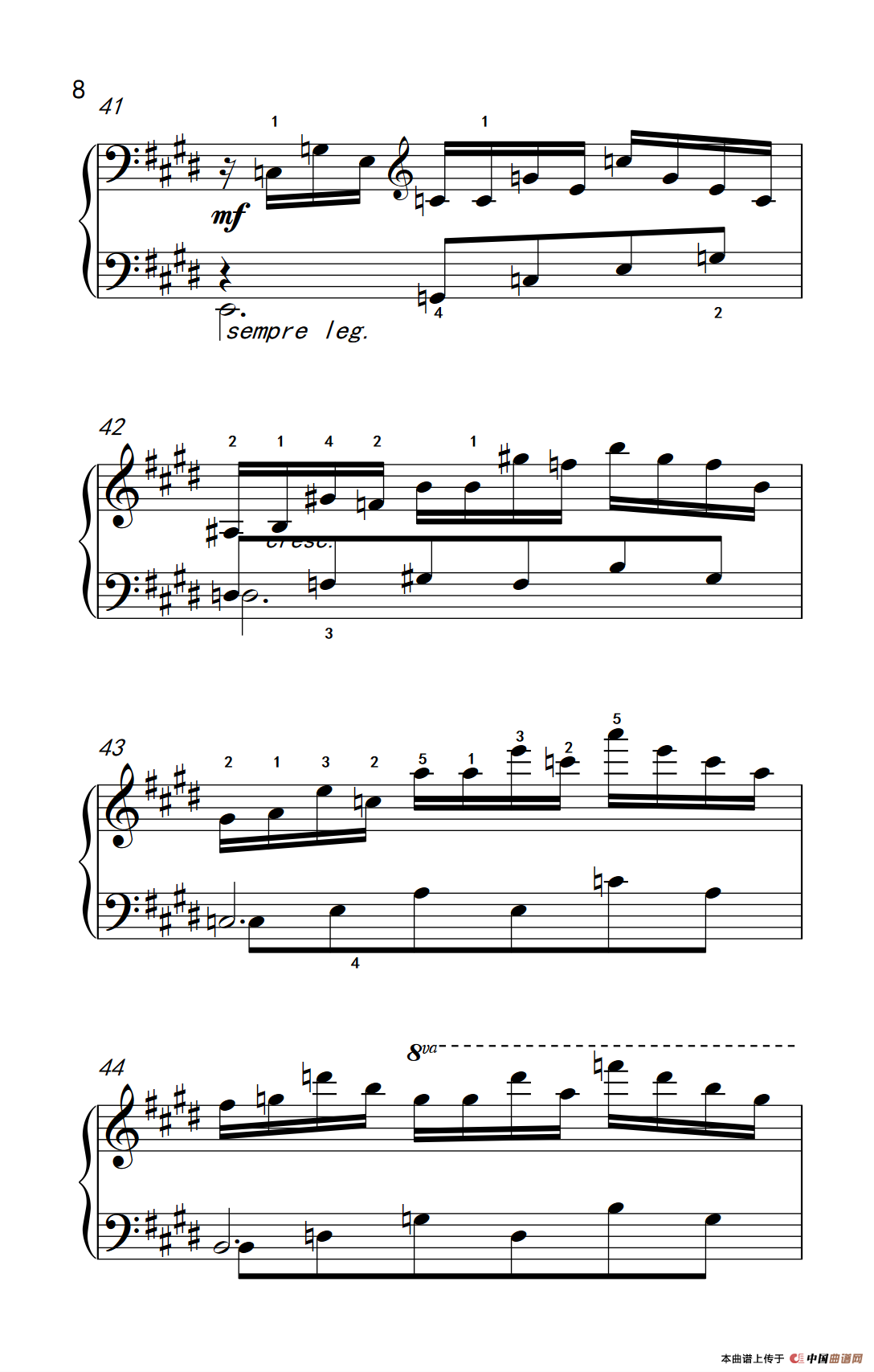 莫什科夫斯基 钢琴练习曲（第一首）