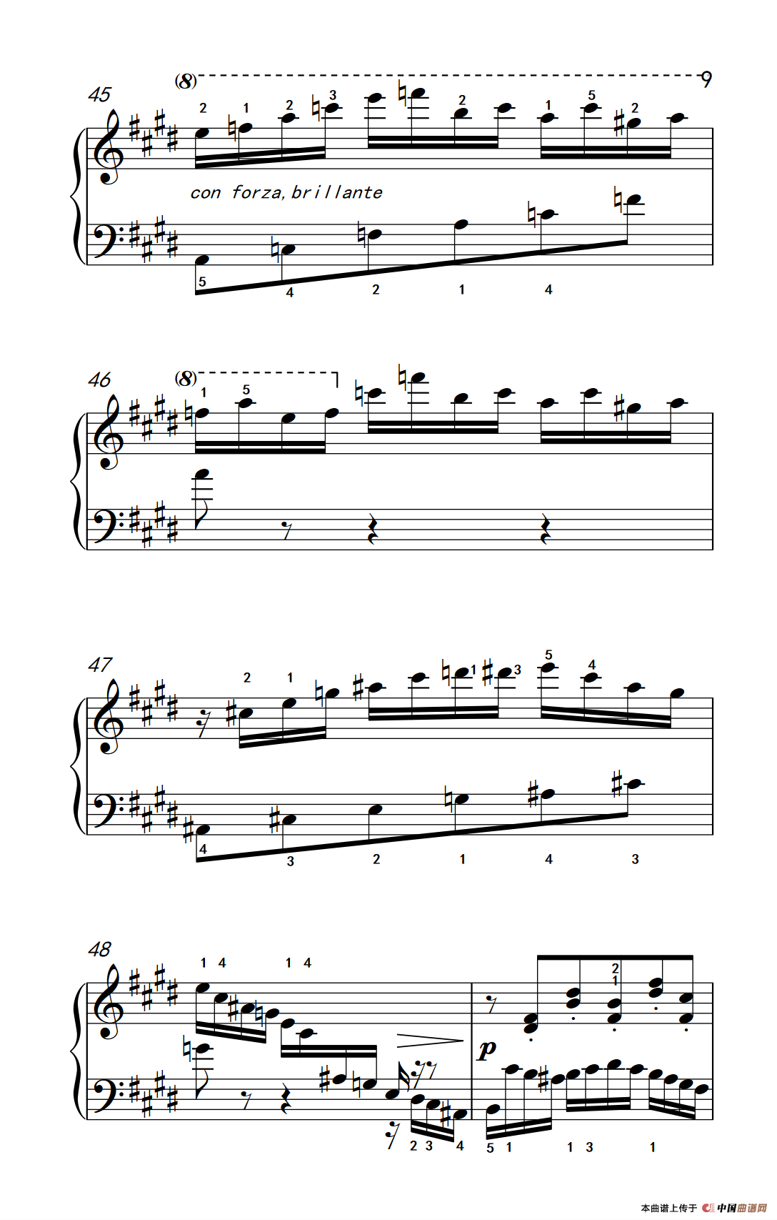 莫什科夫斯基 钢琴练习曲（第一首）