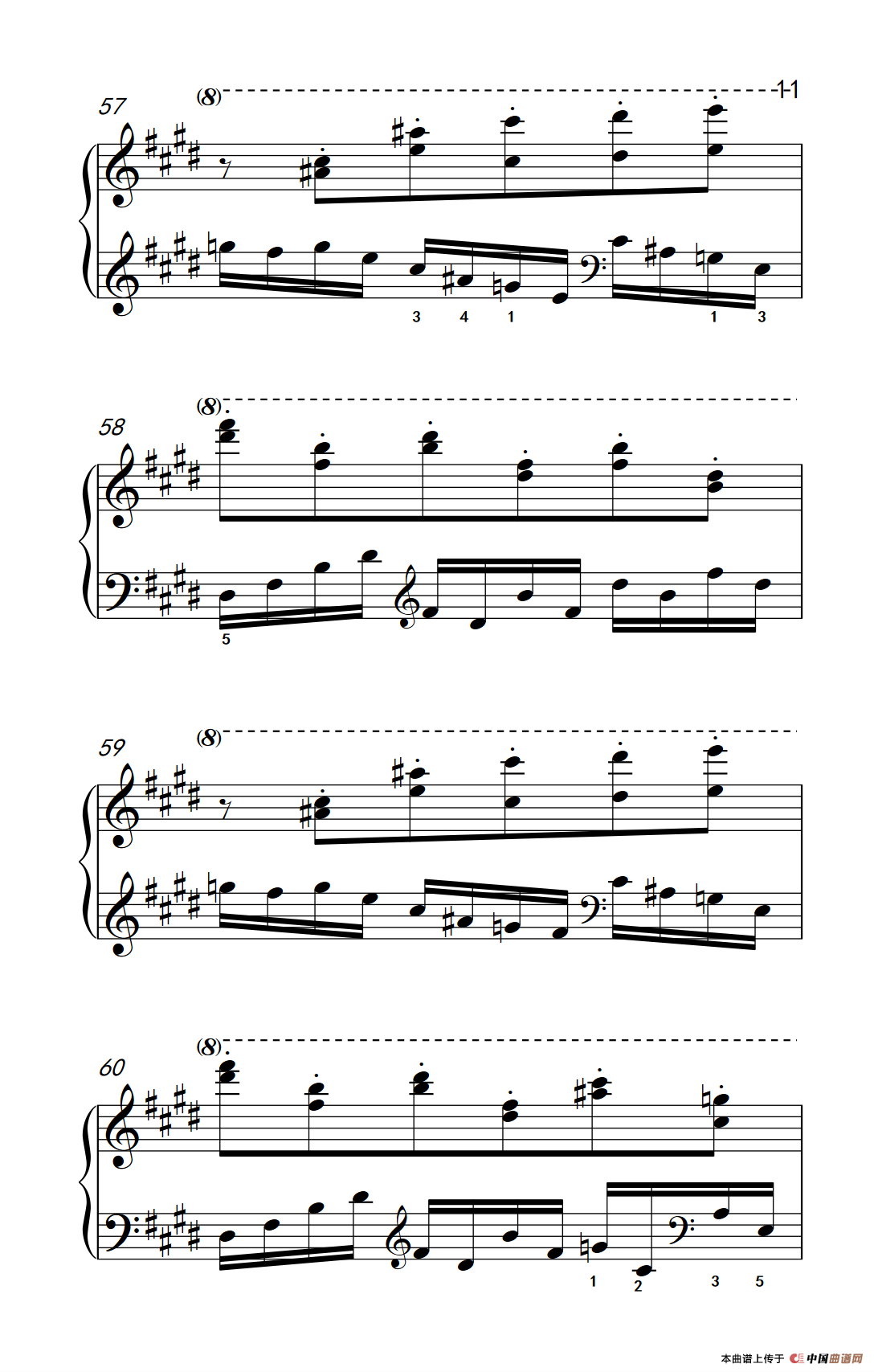 莫什科夫斯基 钢琴练习曲（第一首）