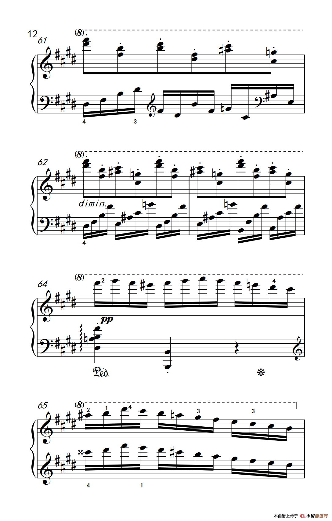 莫什科夫斯基 钢琴练习曲（第一首）