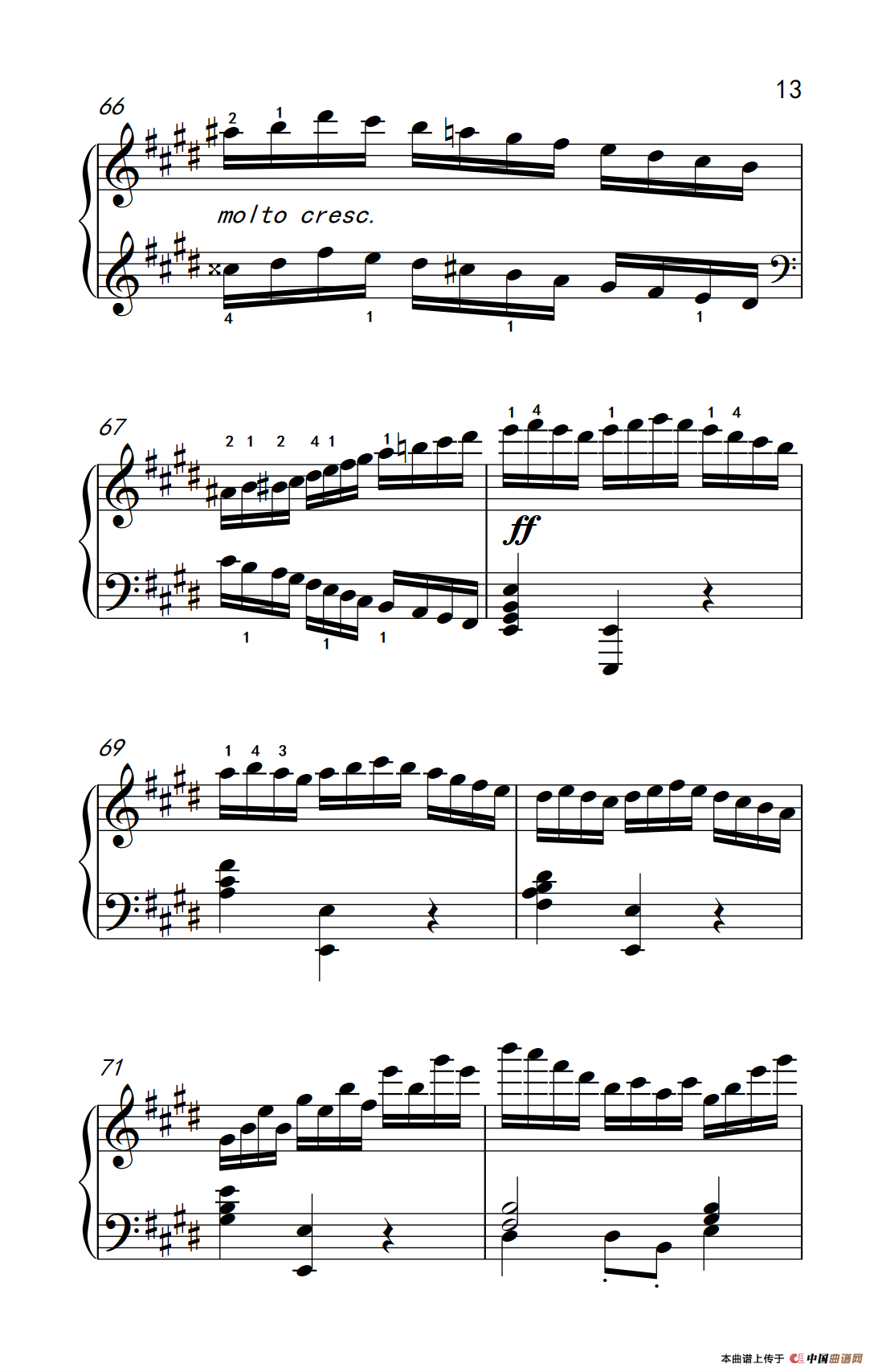 莫什科夫斯基 钢琴练习曲（第一首）